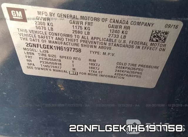 2GNFLGEK1H6197758 фото 10