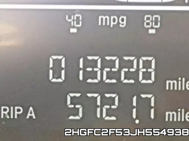 2HGFC2F53JH554938 фото 9