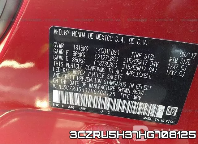 3CZRU5H37HG708125 фото 10