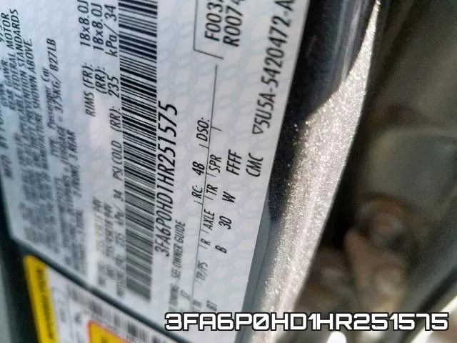 3FA6P0HD1HR251575 фото 2