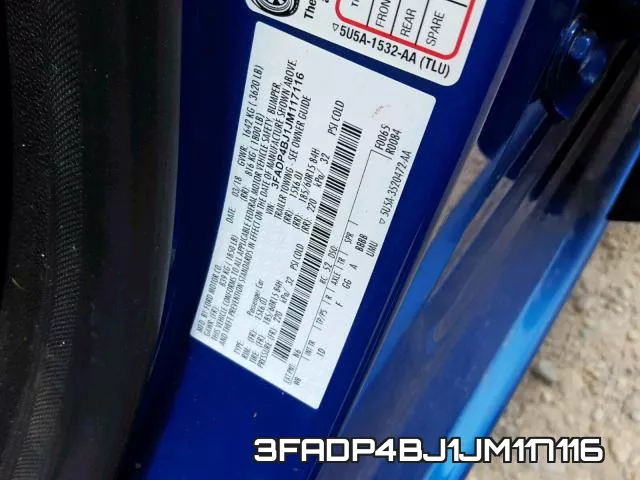 3FADP4BJ1JM117116 фото 2