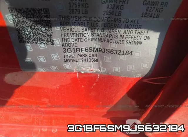 3G1BF6SM9JS632184 фото 10