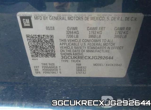 3GCUKRECXJG292644 фото 10