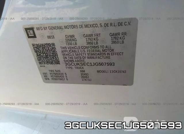 3GCUKSEC1JG507593 фото 10