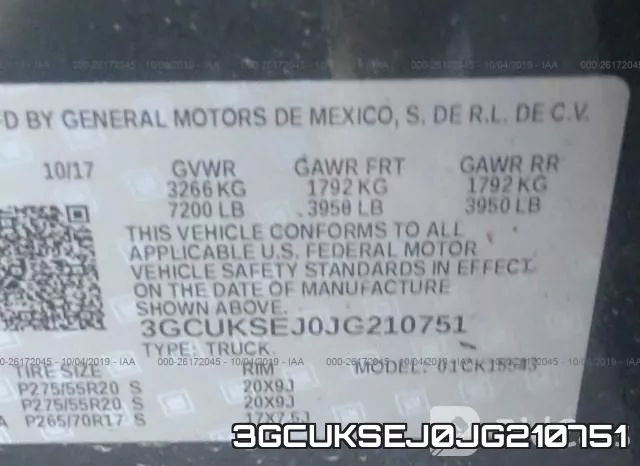 3GCUKSEJ0JG210751 фото 10