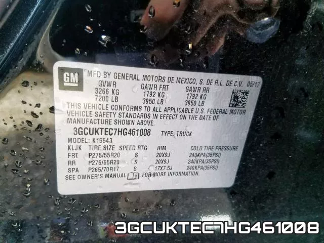 3GCUKTEC7HG461008 фото 2