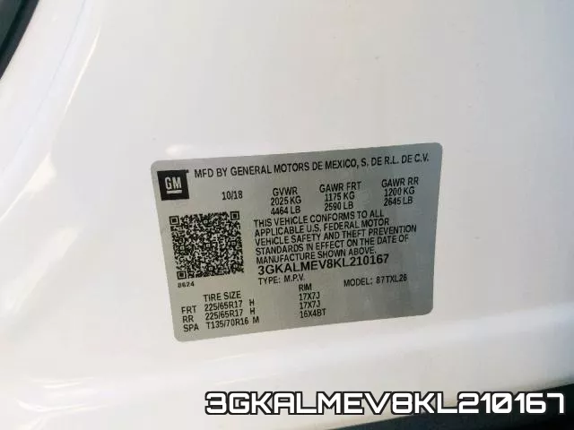 3GKALMEV8KL210167 фото 2
