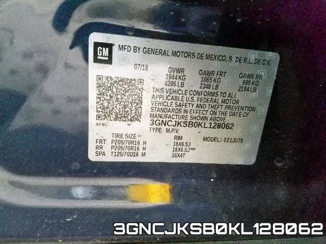 3GNCJKSB0KL128062 фото 2