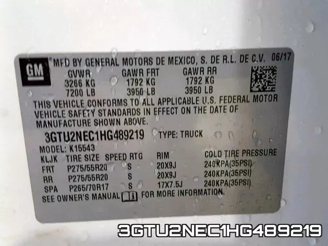 3GTU2NEC1HG489219 фото 2