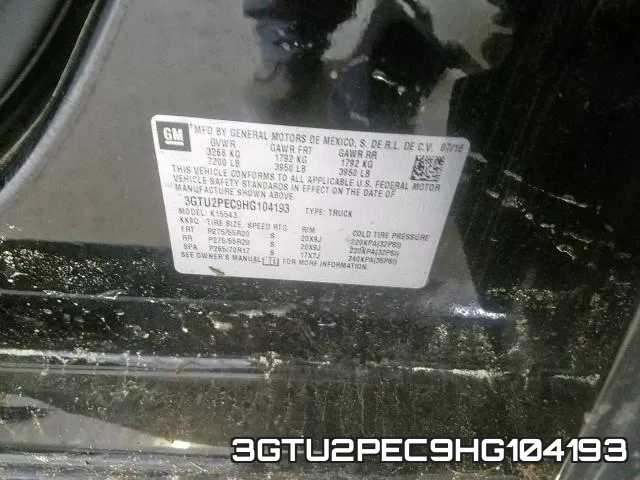 3GTU2PEC9HG104193 фото 2