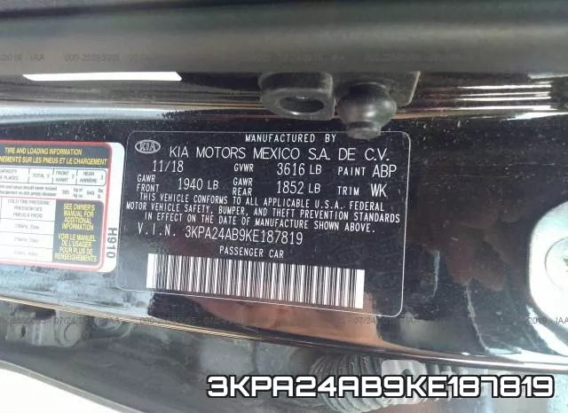 3KPA24AB9KE187819 фото 10
