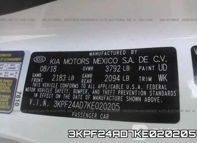 3KPF24AD7KE020205 фото 10