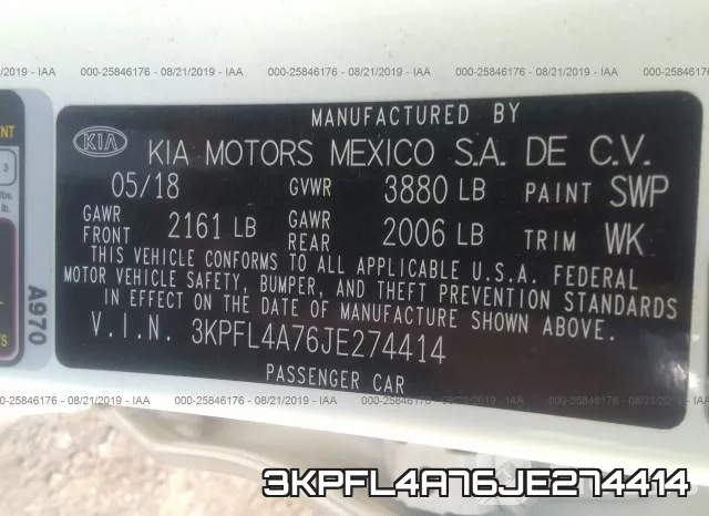 3KPFL4A76JE274414 фото 10