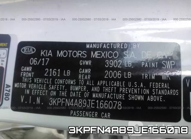 3KPFN4A89JE166078 фото 10