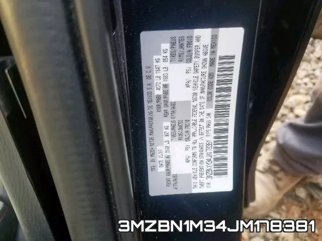 3MZBN1M34JM178381 фото 2