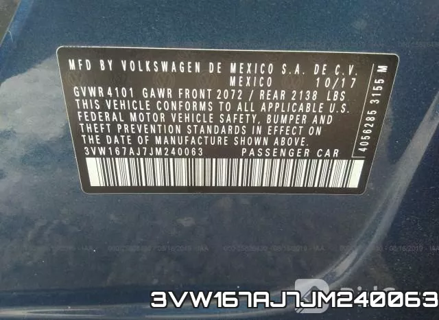 3VW167AJ7JM240063 фото 10