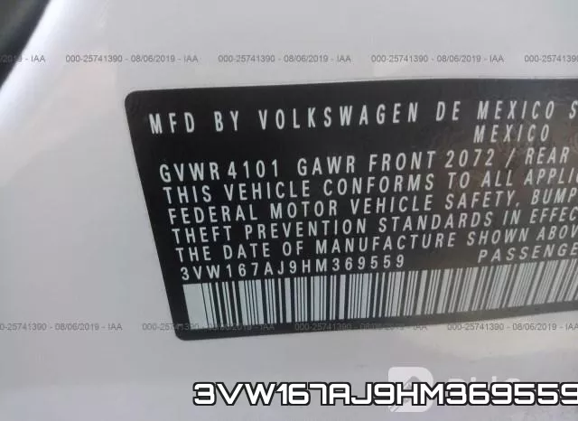3VW167AJ9HM369559 фото 10
