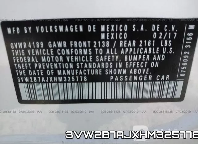 3VW2B7AJXHM325778 фото 10