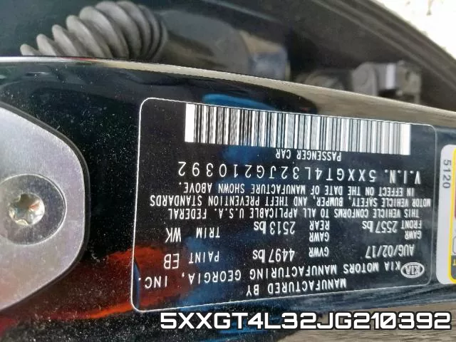 5XXGT4L32JG210392 фото 2