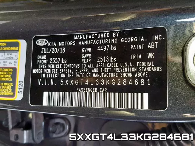 5XXGT4L33KG284681 фото 2