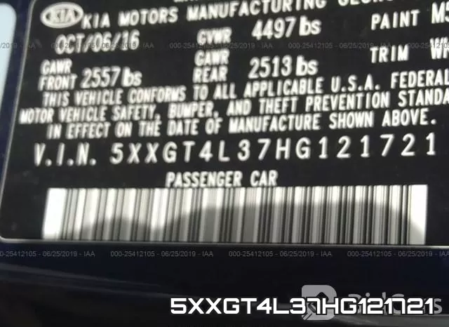 5XXGT4L37HG121721 фото 9