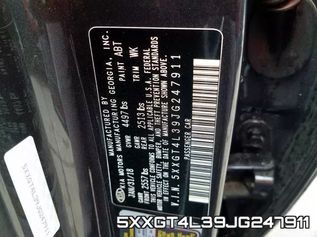5XXGT4L39JG247911 фото 2