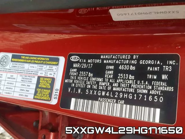 5XXGW4L29HG171650 фото 2