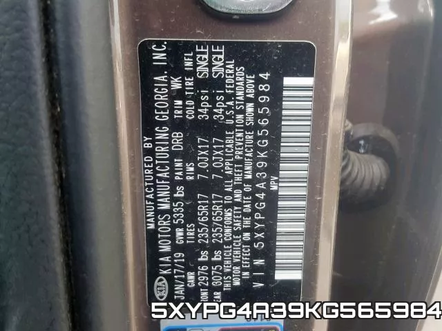5XYPG4A39KG565984 фото 2