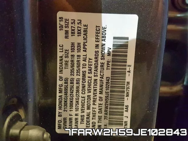 7FARW2H59JE102843 фото 2