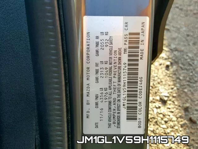JM1GL1V59H1115749 фото 2