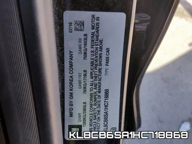 KL8CB6SA1HC718868 фото 2