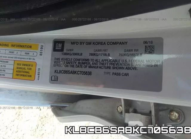 KL8CB6SA8KC705638 фото 10