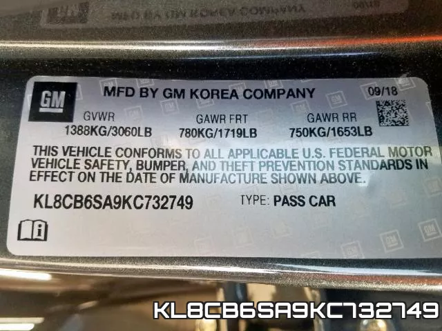 KL8CB6SA9KC732749 фото 2