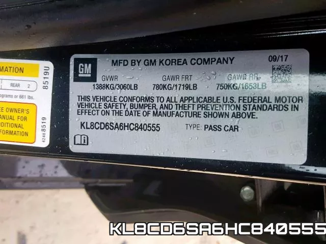KL8CD6SA6HC840555 фото 2