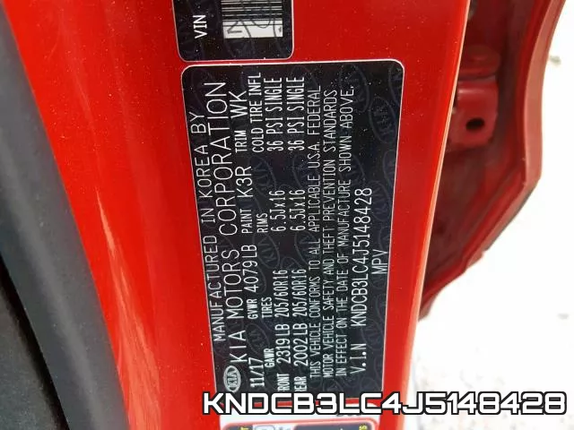 KNDCB3LC4J5148428 фото 2