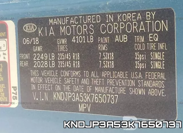 KNDJP3A53K7650737 фото 10