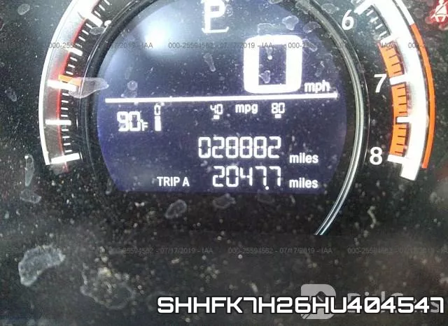 SHHFK7H26HU404547 фото 8