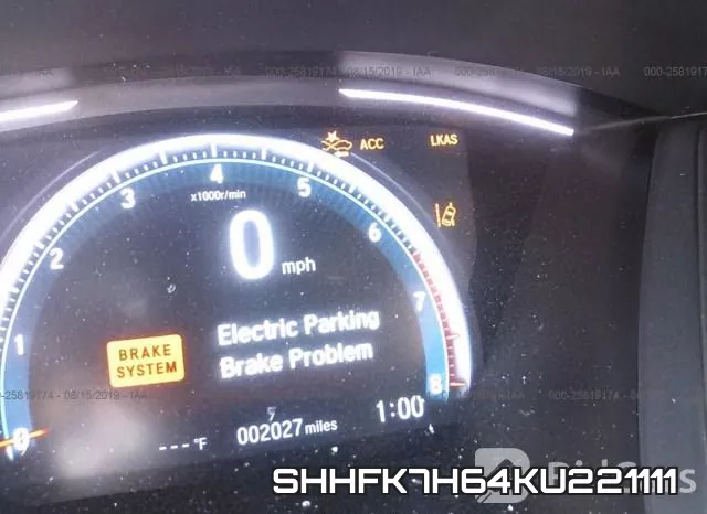 SHHFK7H64KU221111 фото 8