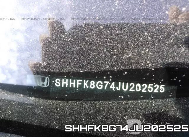SHHFK8G74JU202525 фото 10