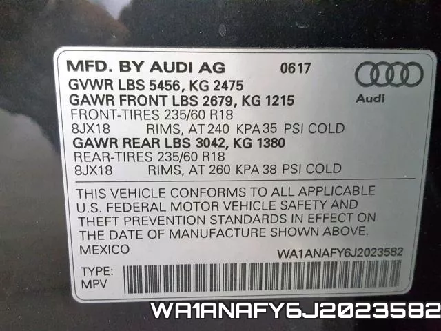 WA1ANAFY6J2023582 фото 2
