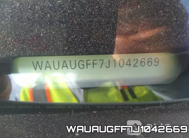 WAUAUGFF7J1042669 фото 10