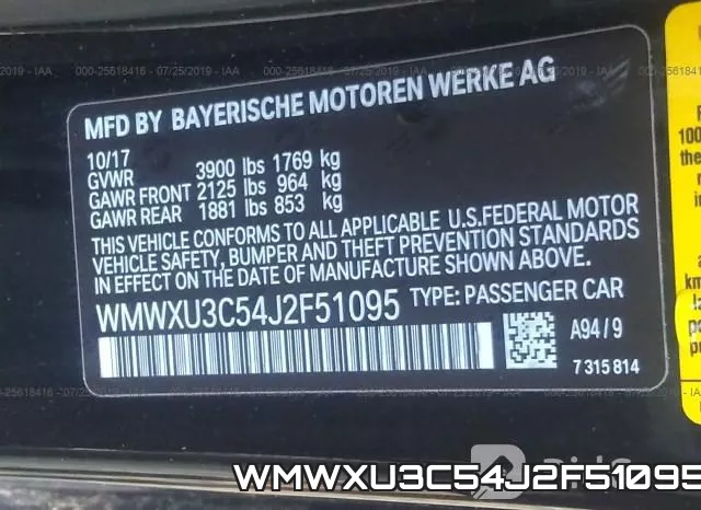 WMWXU3C54J2F51095 фото 10