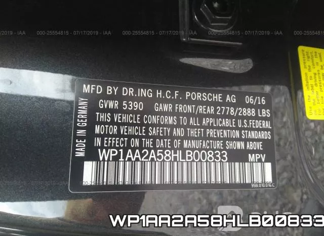 WP1AA2A58HLB00833 фото 10