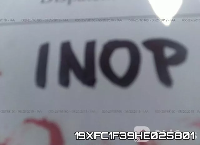 19XFC1F39HE025801 фото 8