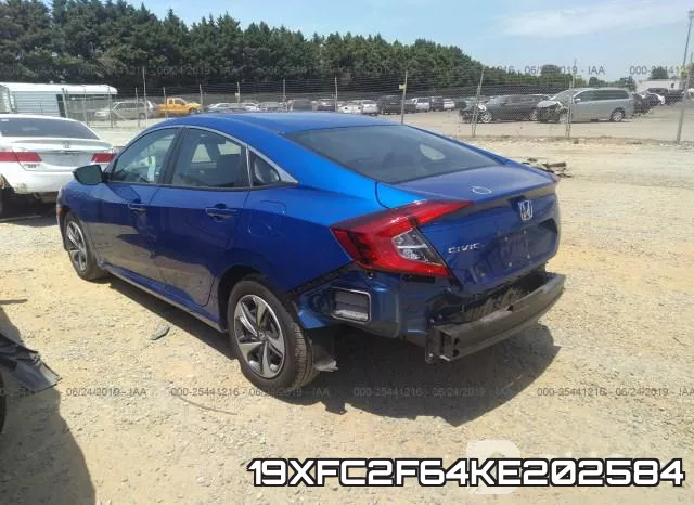 19XFC2F64KE202584 фото 4