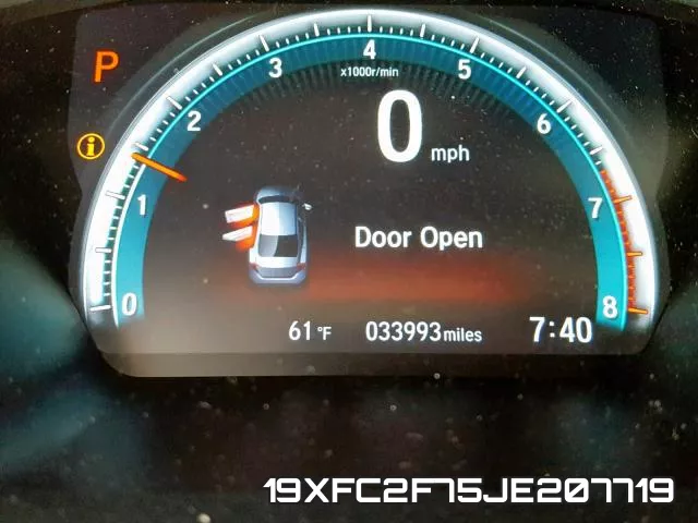 19XFC2F75JE207719 фото 9