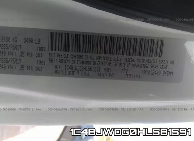1C4BJWDG0HL581591 фото 10