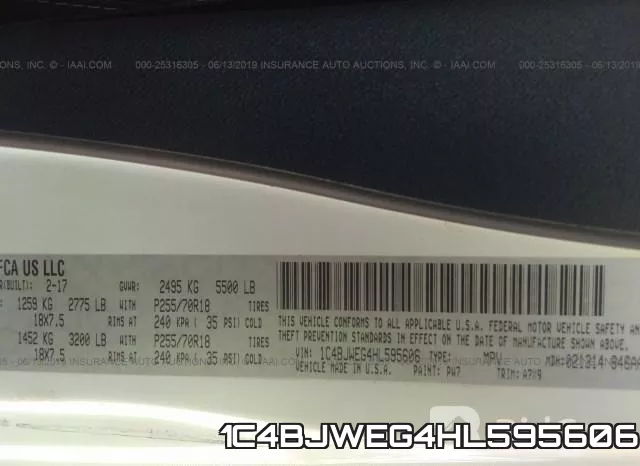 1C4BJWEG4HL595606 фото 10