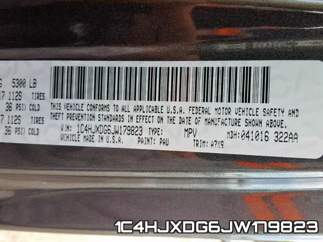 1C4HJXDG6JW179823 фото 2