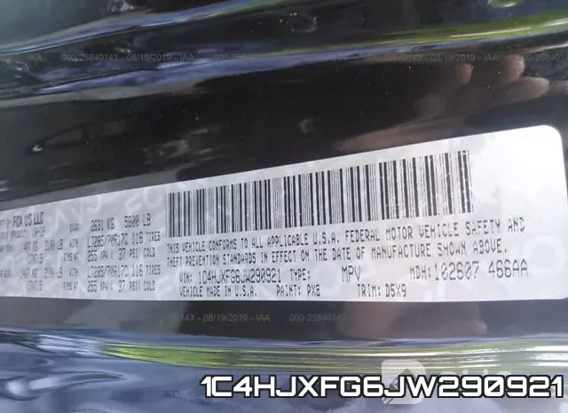 1C4HJXFG6JW290921 фото 10
